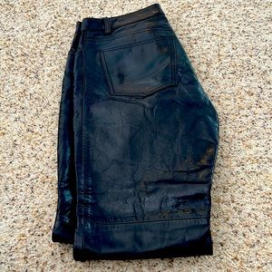 Leather Gap jeans size 6 bootcut